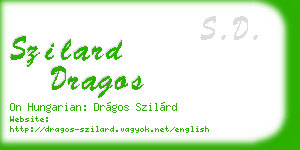 szilard dragos business card