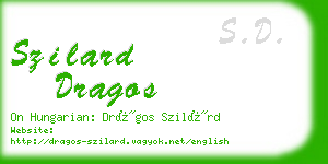 szilard dragos business card